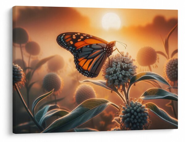 Slika – Leptir u zalazećem suncu (70x50 cm)