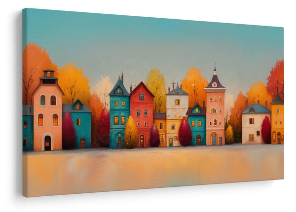 Slika - Jesensko selo (90x60 cm)