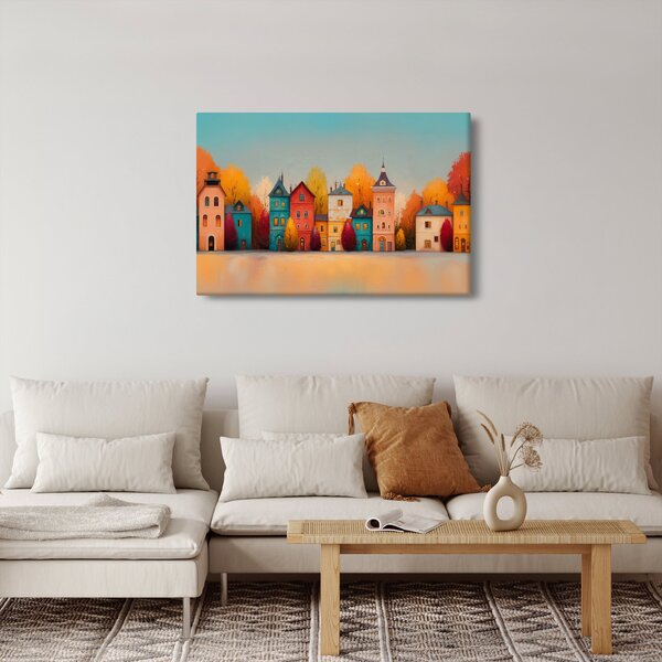 Slika - Jesensko selo (90x60 cm)