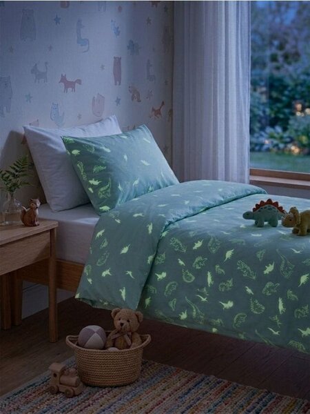 Sinsay - Set posteljine s fluorescentnim motivom dinosaura
