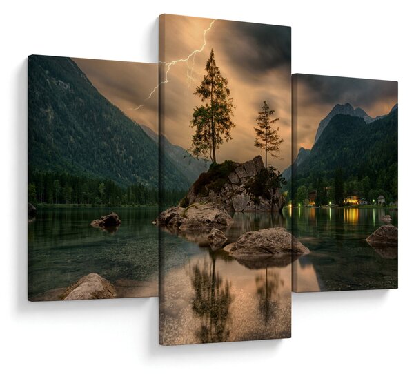 Slika - jezero u planinama (90x60 cm)