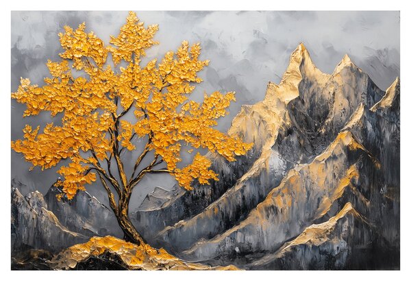 Slika – Zlatno drvo u planinama (90x60 cm)