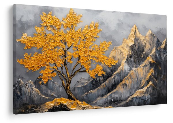 Slika – Zlatno drvo u planinama (90x60 cm)