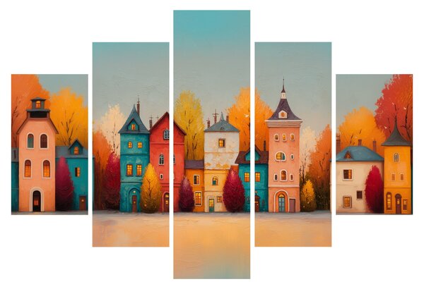 Slika - Jesensko selo (150x105 cm)