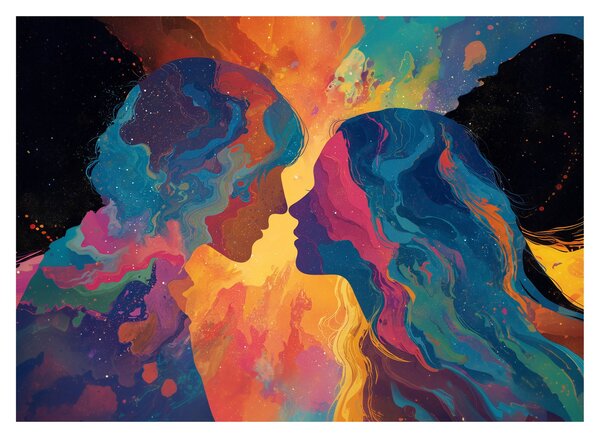 Slika - Kozmička ljubav (70x50 cm)
