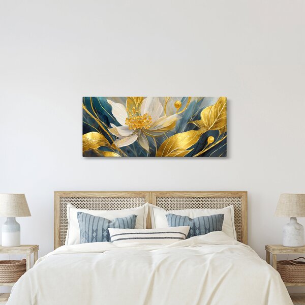 Slika - Slikanje zlatnog cvijeća (120x50 cm)