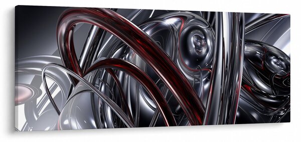 Slika sive apstrakcije (120x50 cm)