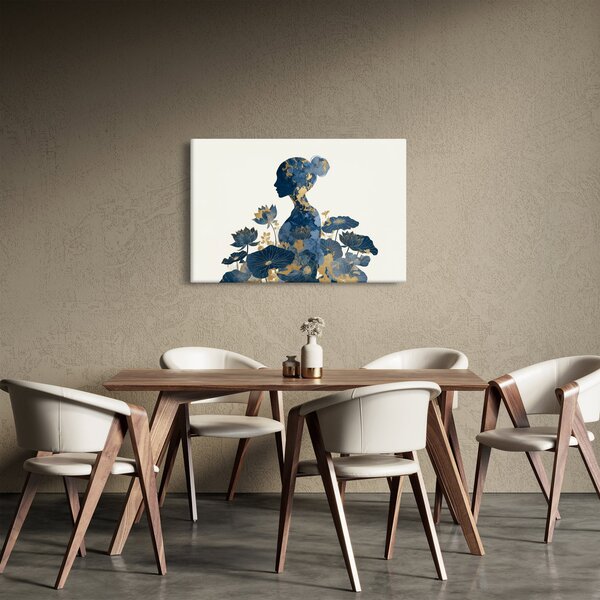 Slika - Mramorni profil žene (90x60 cm)