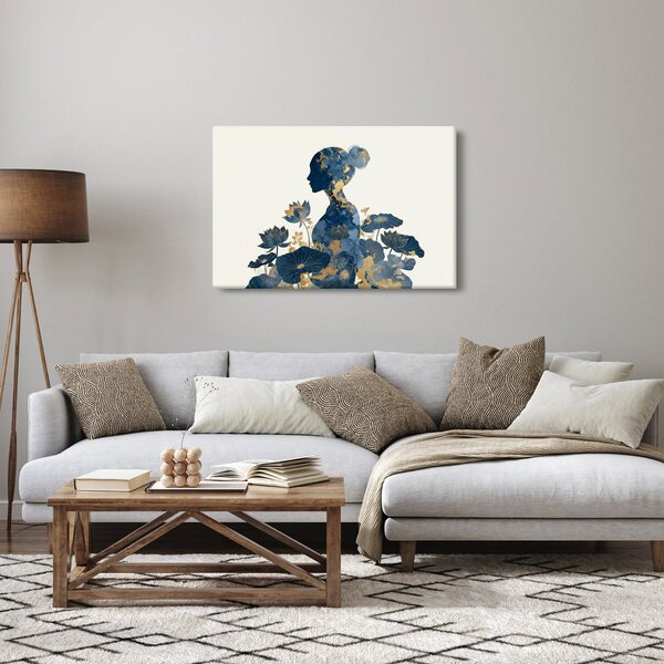 Slika - Mramorni profil žene (90x60 cm)