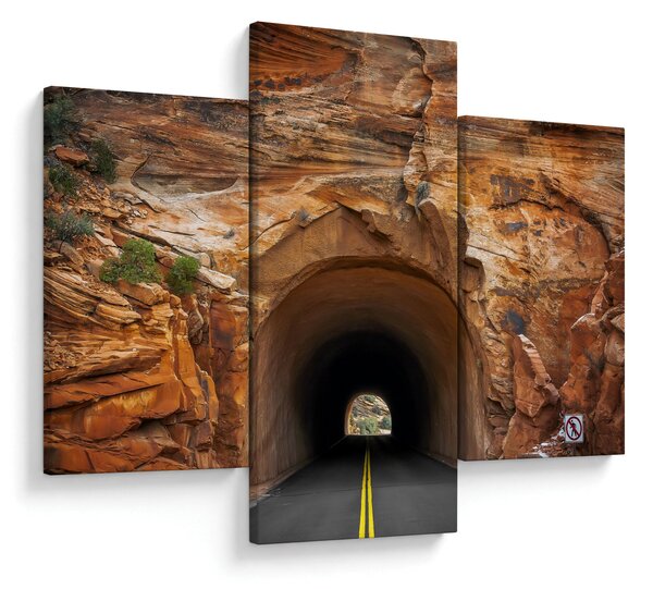 Slika - tunel u stijeni (90x60 cm)