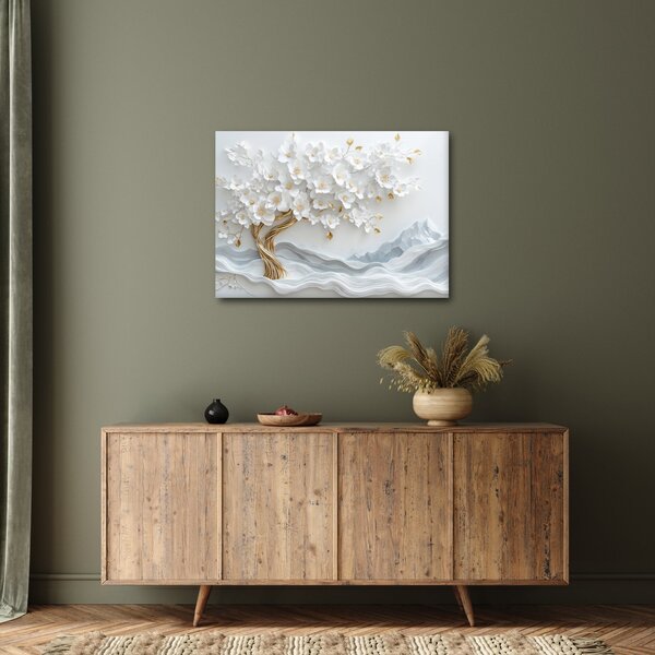 Slika – 3D elegantno drvo života (70x50 cm)
