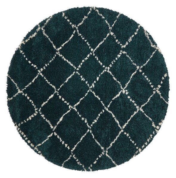 Smaragdno zeleni tepih Think Rugs Royal Nomadic, ø 160 cm