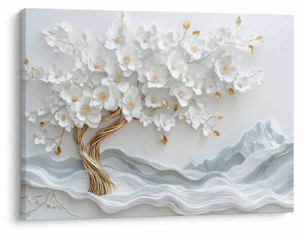 Slika – 3D elegantno drvo života (70x50 cm)