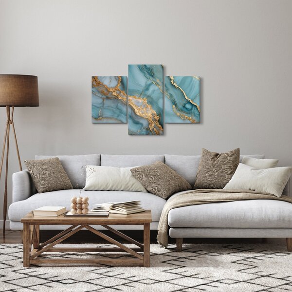 Slika - Tirkizni mramor (90x60 cm)