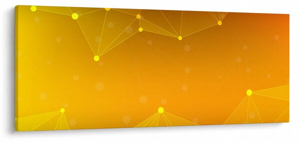 Apstraktna žuta slika (120x50 cm)