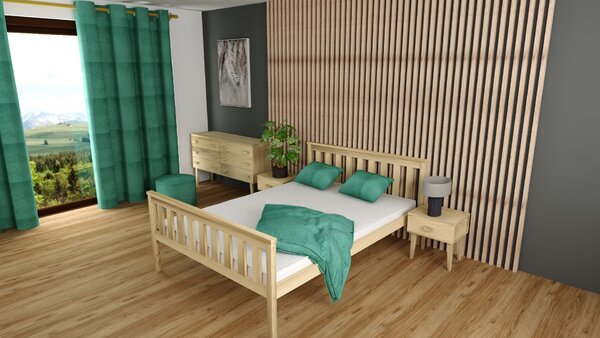 Krevet KALEA 90 x 200 cm, borovina Podnica: Bez podnice, Madrac: Bez madraca