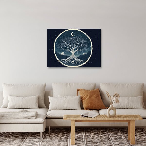 Slika – Magično drvo s jelenom II. (70x50 cm)