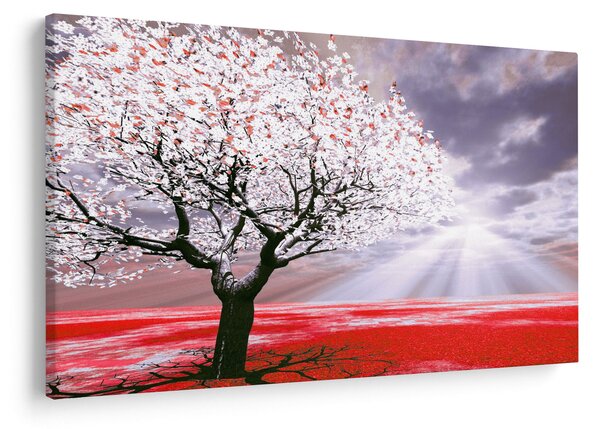 Crvena slika stabla (90x60 cm)