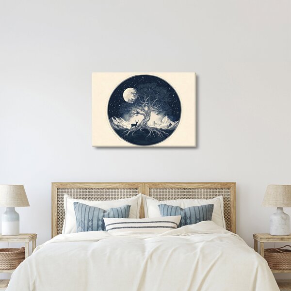 Slika – Magično drvo s jelenom I. (70x50 cm)