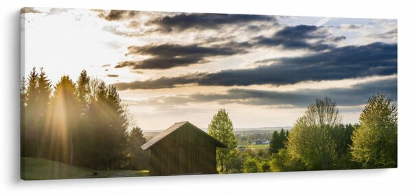 Slika šumske kolibe (120x50 cm)