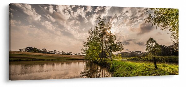 Slika prirode s zrakama (120x50 cm)