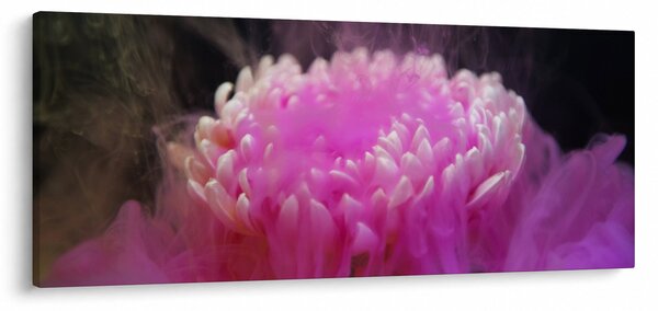Slika cvijeta u ružičastom dimu (120x50 cm)