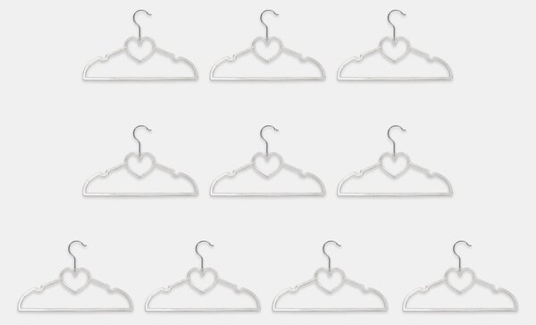 Sinsay - Vješalice s motivom srca 10 pack