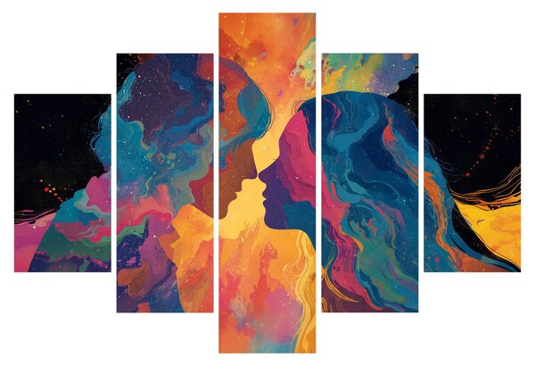 Slika - Kozmička ljubav (150x105 cm)