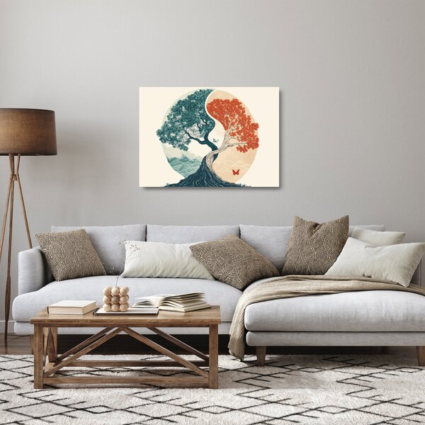 Staklena slika – Drvo puno energije (70x50 cm)
