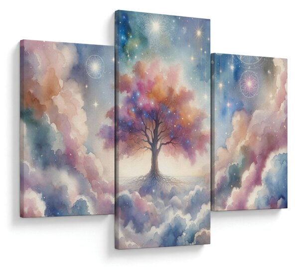 Slika – Drvo života u oblacima (90x60 cm)