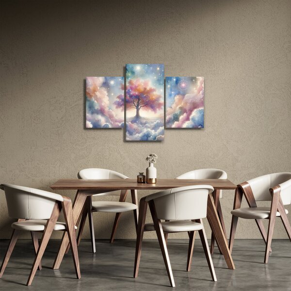 Slika – Drvo života u oblacima (90x60 cm)