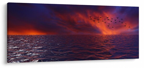 Slika mora s pticama (120x50 cm)