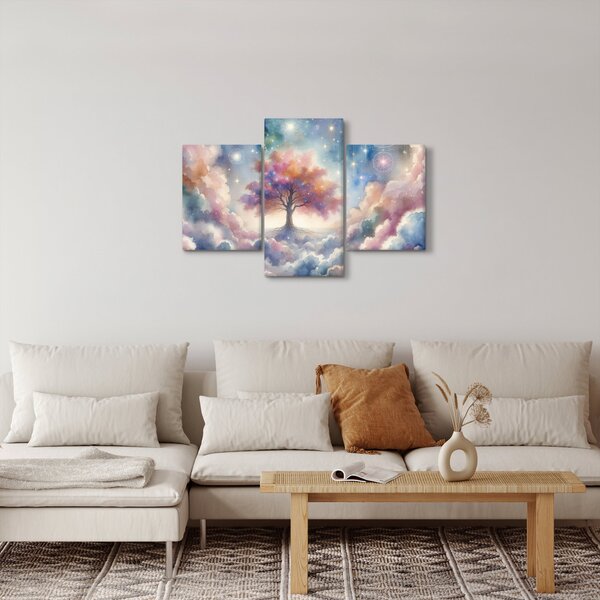 Slika – Drvo života u oblacima (90x60 cm)