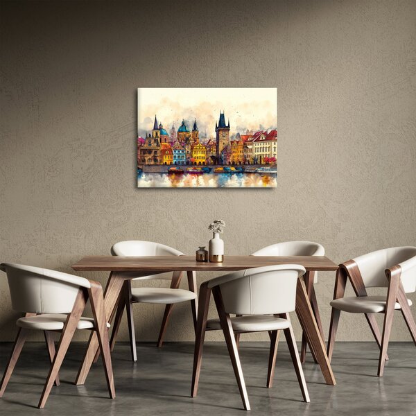 Slika - Jesen u oslikanom gradu (70x50 cm)