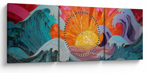 Slika - Mozaik valova (sa satom) (90x30 cm)