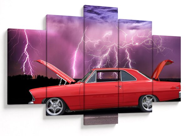 Slika crvenog automobila (150x105 cm)