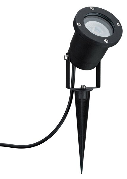Paulmann Special Line LED svjetiljka za uzemljenje, crna, Crno, Metal