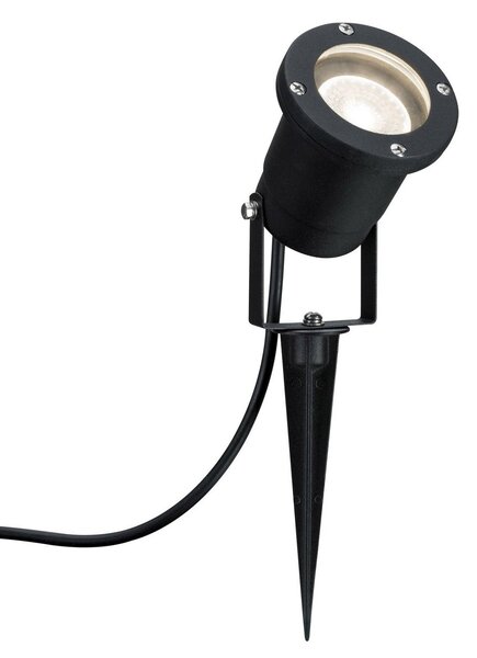 Paulmann Special Line LED svjetiljka za uzemljenje, crna, Crno, Metal