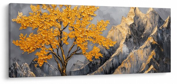 Slika – Zlatno drvo u planinama (120x50 cm)