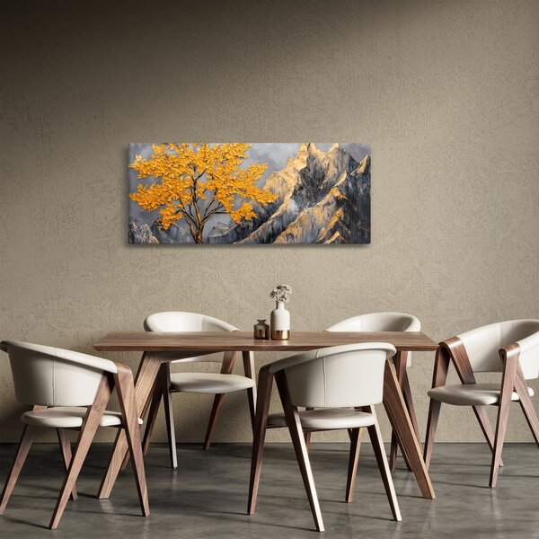 Slika – Zlatno drvo u planinama (120x50 cm)