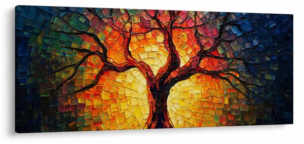 Slika - Stablo života u mozaiku (120x50 cm)