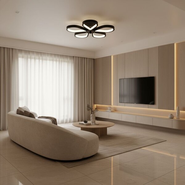 Stropni luster LHJ075-C BLACK/WHITE LED