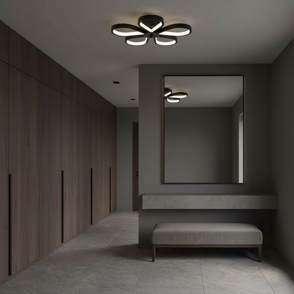 Stropni luster LHJ075-C BLACK/WHITE LED