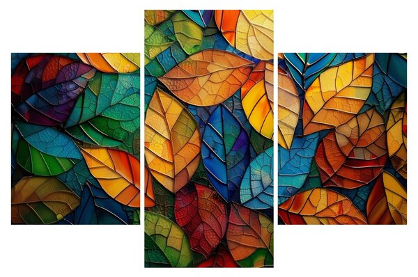 Slika - Mozaik od lišća (90x60 cm)