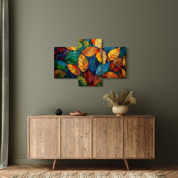 Slika - Mozaik od lišća (90x60 cm)