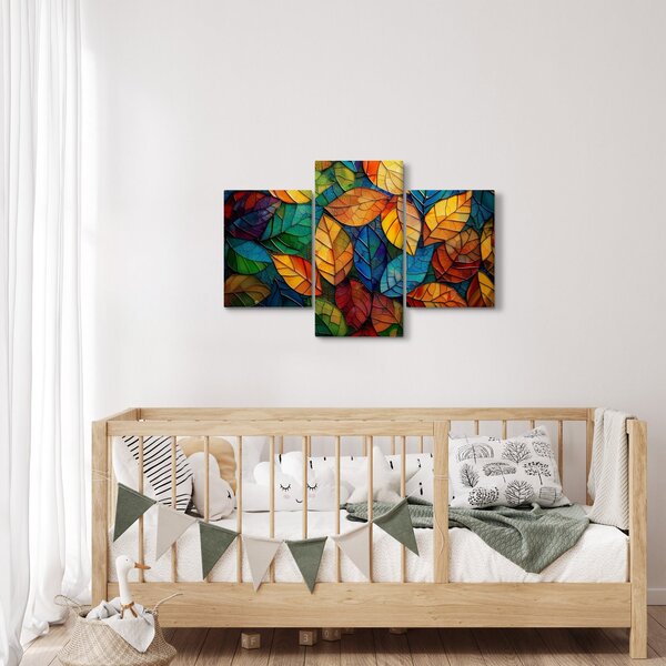 Slika - Mozaik od lišća (90x60 cm)