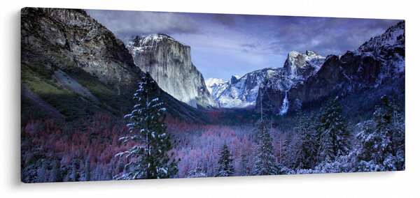 Slika zimskog planinskog krajolika (120x50 cm)