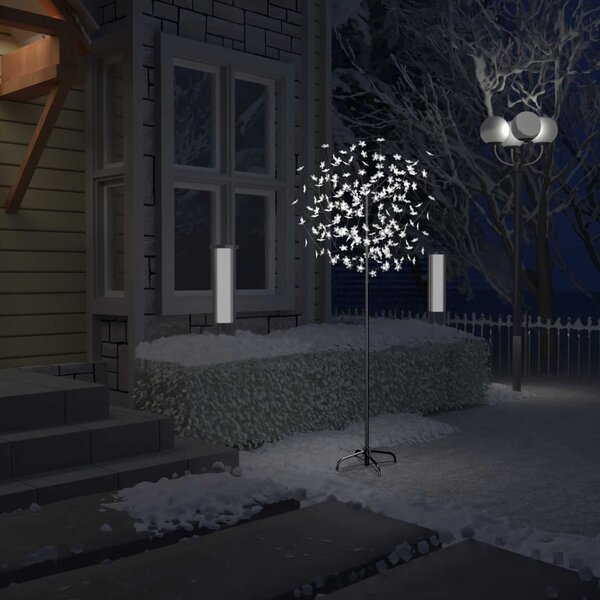 VidaXL Božićno drvce s 200 LED žarulja hladno bijelo svjetlo 180 cm