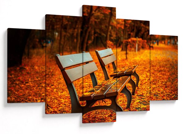 Slika klupe u jesen (150x105 cm)