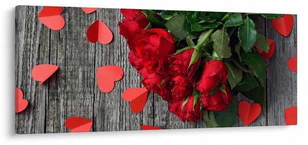 Slika - buket ruža (120x50 cm)